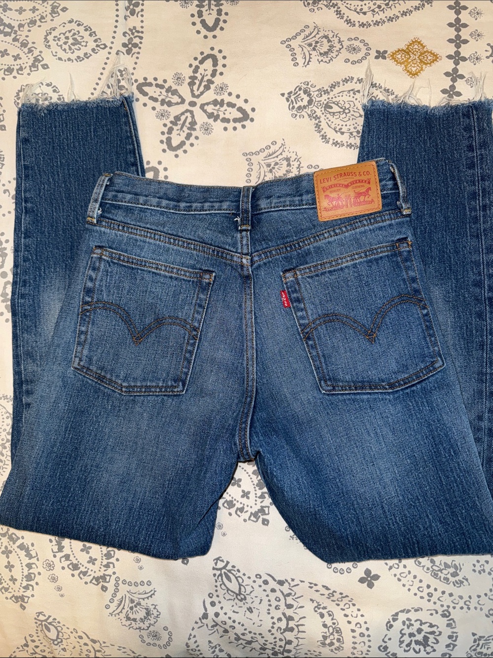 Levi's White Oak Cone Denim Blue Straight Jeans